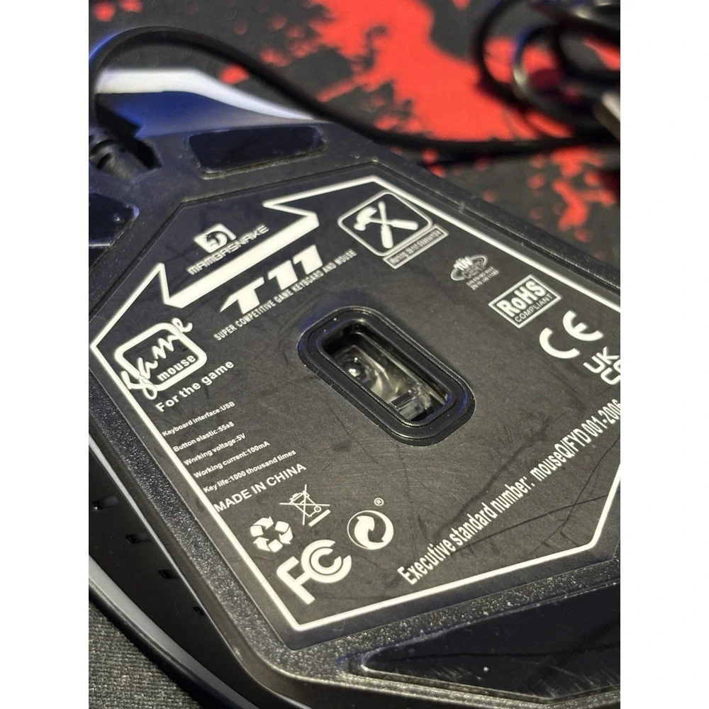 Mambasnake Liger T11 Wired Gaming Mouse Including Mouse Pad USB Cable